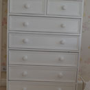 White painted bespoke chest of drawers