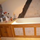 Bespoke oak bathroom suite in Chester