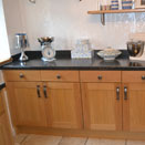 Kitchen cupboards and worktop in Chester