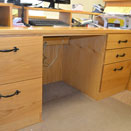Bespoke oak office desk