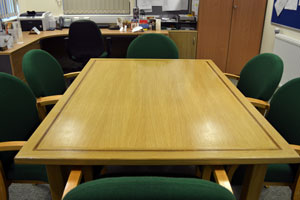 Bespoke office meeting room table in Chester, Cheshire