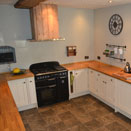 White painted kitchen units